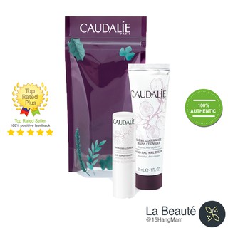 Caudalie Hand Cream Travel Trio Set -Bộ Sản Phẩm Kem Tay và Dưỡng Môi Du Lịch Caudalie