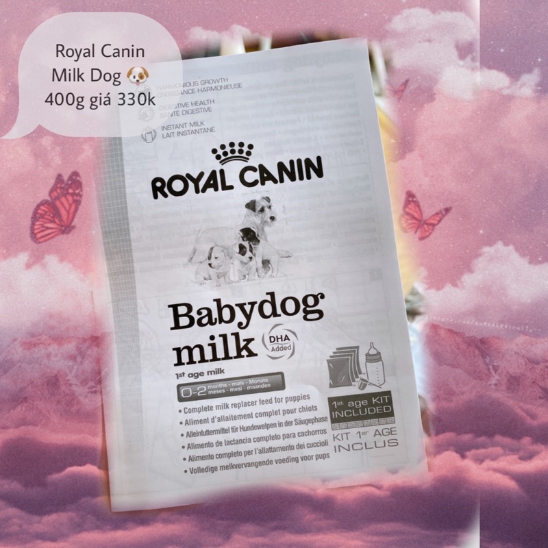 Sữa Royal Canin Baby Dog Milk - Thùng 2kg 🥡 Sữa non cho chó sơ sinh 🐶
