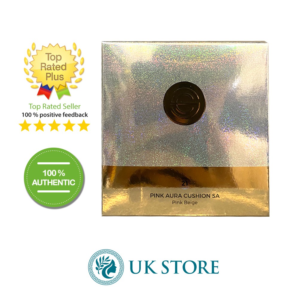 Phấn Nước DPC SA Pink Aura SPF 50/PA+++ 21 Pink Beige 2 lõi 2 x 15 g