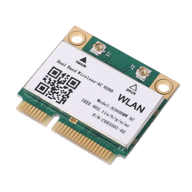 Thẻ wifi không dây PICe Bluetooth 802.11ac 867mbps 8260hw AV 2.4g+5G dành cho máy tính xách tay | BigBuy360 - bigbuy360.vn