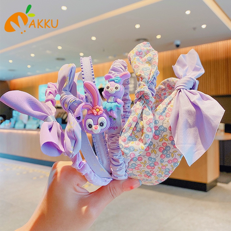 Kẹp Tóc Nơ Lưới Không Đau Chống Trượt Aku