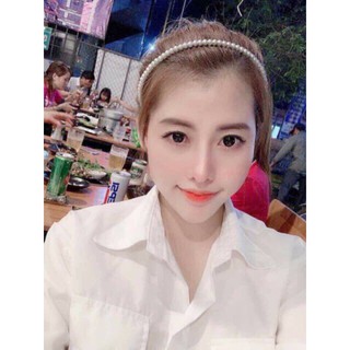 Bờm tóc nữ thời trang họa tiết HẠT LỚN
