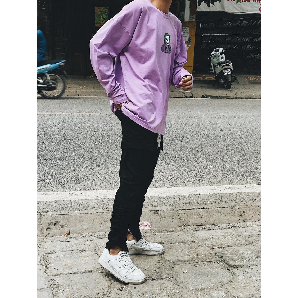 Áo thun dài tay màu tím (T.A.S Clothes)