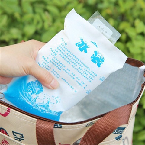 Túi Chườm Thực Phẩm Đá Lạnh Dày Dặn Giữ Lạnh Thực Phẩm Tươi Mới Mùa Hè 【trắng xanh dương 】