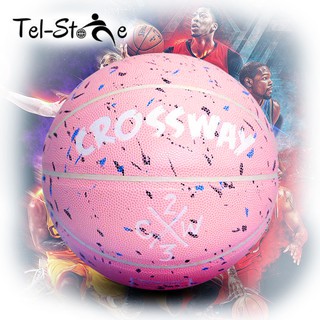 [Bóng rổ da] Crossway Pink (tặng kèm lưới, kim bơm, bơm mini)