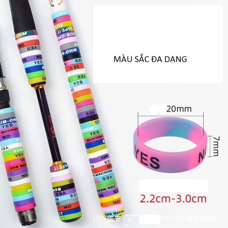 Nhẫn silicon, vòng silicon quấn cần câu, vợt câu lông, ná cao su,... chống trơn trượt