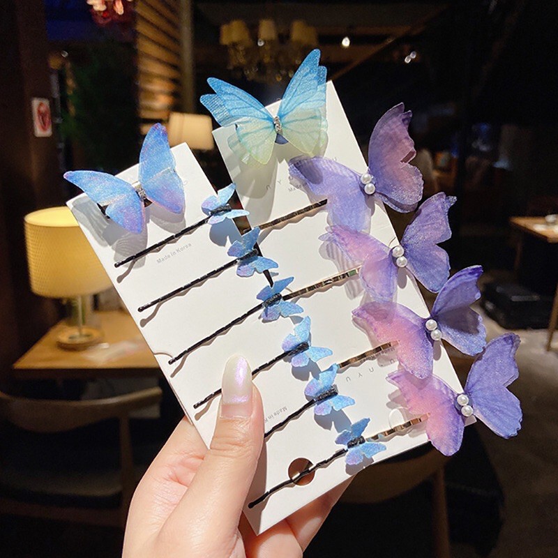 Kẹp tóc 3D bướm xinh thời trang