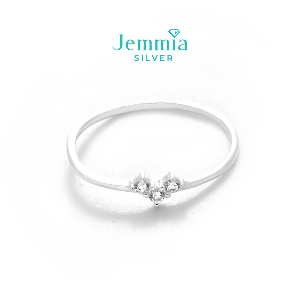 Nhẫn bạc nữ Jemmia tiny heart - JM4110