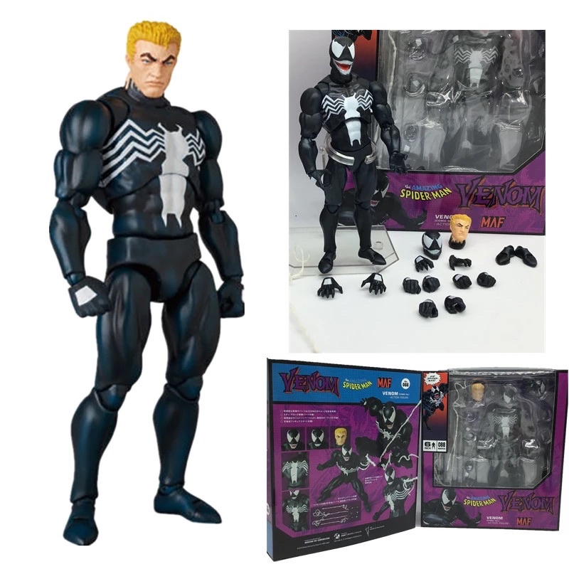 Mô Hình Venom Mafex The Amazing Spider Man Comic Ver Có Khớp