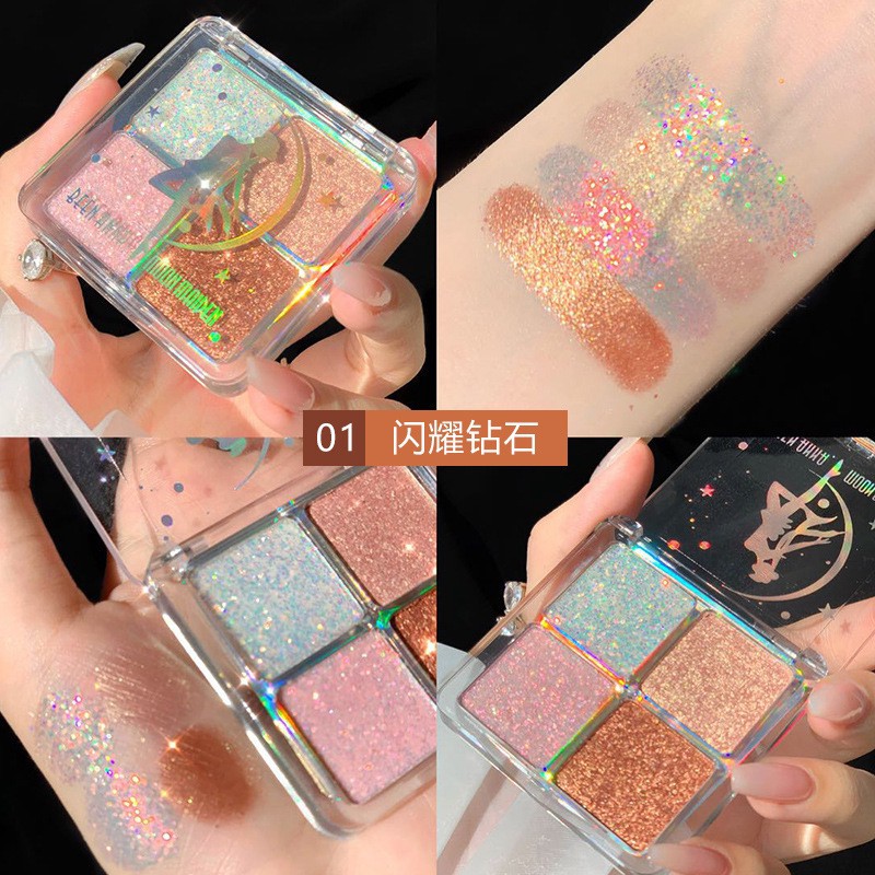 (Hàng Mới Về) Bảng Phấn Trang Điểm Mắt Gồm Bốn Màu Tiện Dụng | BigBuy360 - bigbuy360.vn