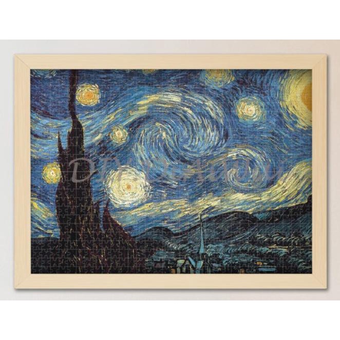 Bộ đồ chơi xếp hình 1000 mảnh hình tranh Van Gogh độc đáo
