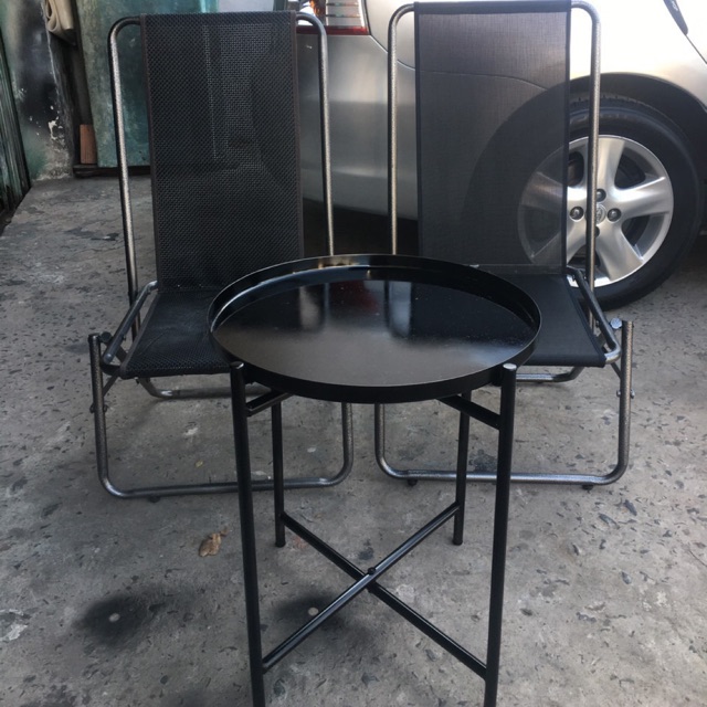 Combo 1 bàn trà chanh 2 ghế lò xo cao