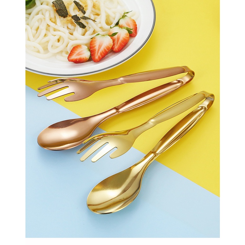 Kẹp Gắp Thức Ăn Bằng Thép Không Gỉ Thiết Kế Mới Độc Đáo Cho Nhà Bếp