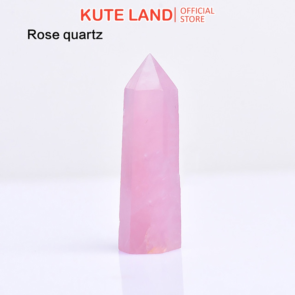 Trụ Đá Thanh Tẩy Rose Quartz DA21-x-14