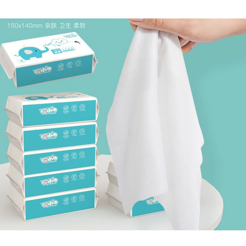 Khăn giấy ướt mini sát khuẩn -1 lốc 8 bịch