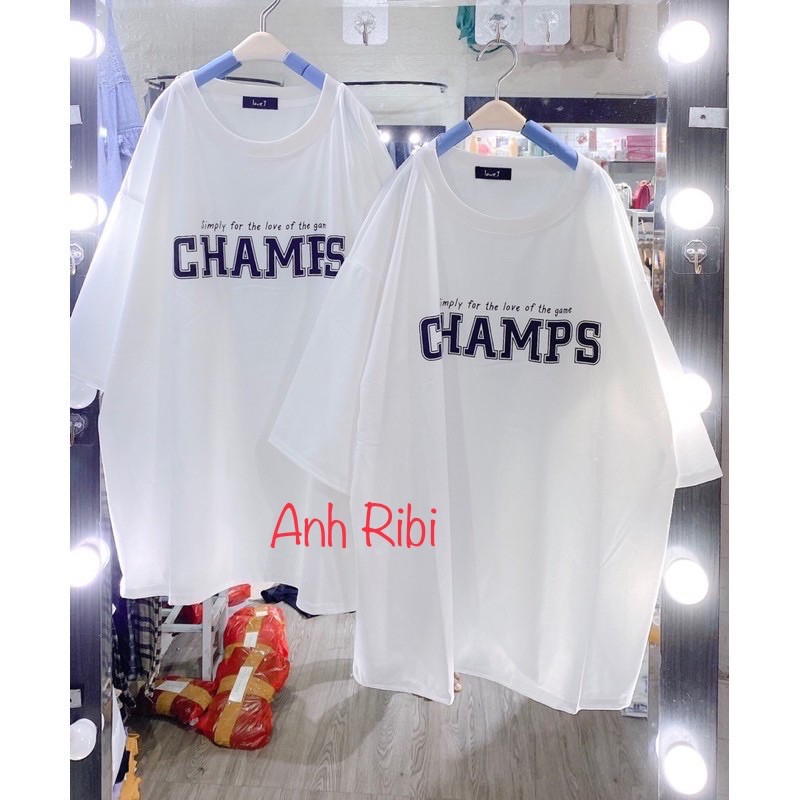 [Rẻ Vô Địch] Áo Thun Tay Lỡ💝FREESHIP💝 Áo Thun CHAMPS Unisex tay lỡ TL701