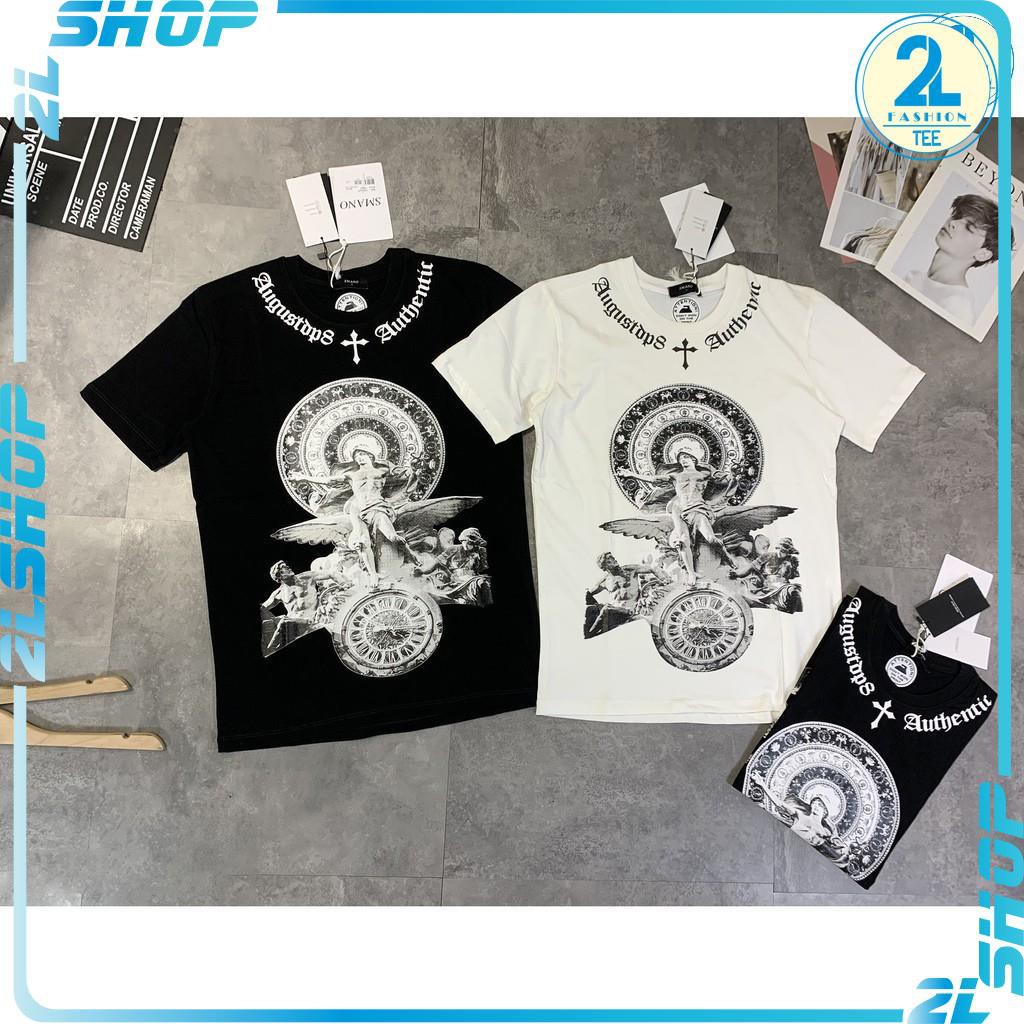 Hình thật - Áo thun unisex form rộng mikenkoo chất cotton co giãn nhẹ không bay màu phong cách hàn quốc,áo phông nam | BigBuy360 - bigbuy360.vn