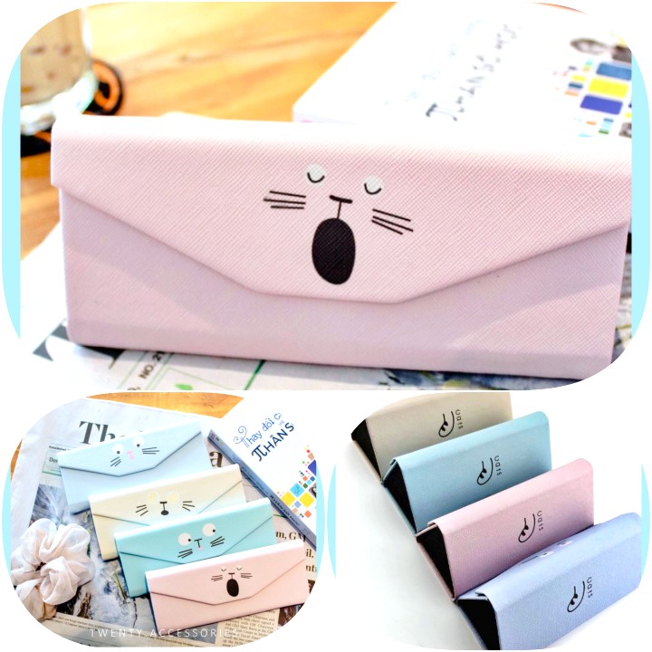 (hình Thật) (20 Mẫu) Hộp Đựng Kính Gấp Gọn Tam Giác Nhiều Họa Tiết Dễ Thương Bukao | BigBuy360 - bigbuy360.vn