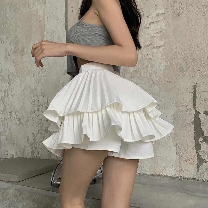 CHÂN VÁY XẾ LY XOÈ HAI TẦNG QUẢNG CHÂU CÓ QUẦN BẢO HỘ V5 [Hàng Siêu Cấp] | BigBuy360 - bigbuy360.vn