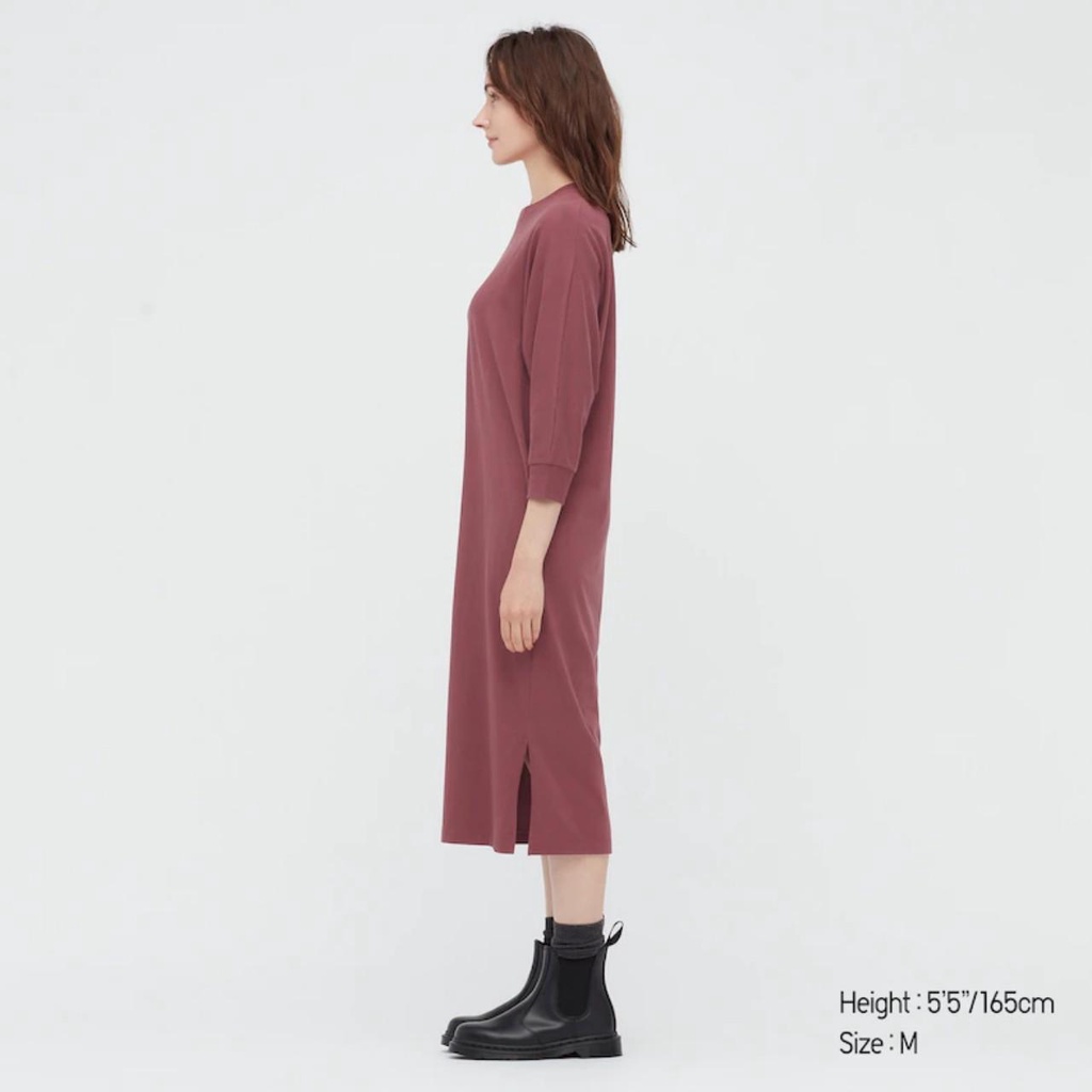 Váy uni cotton cánh dơi tay lửng 3/4