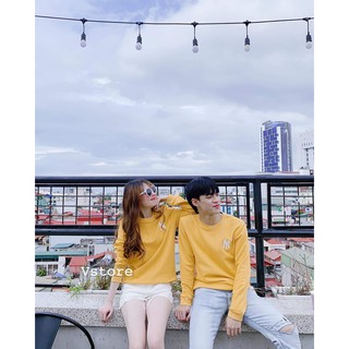 áo đôi nam nữ thời trang màu vàng thu đông
