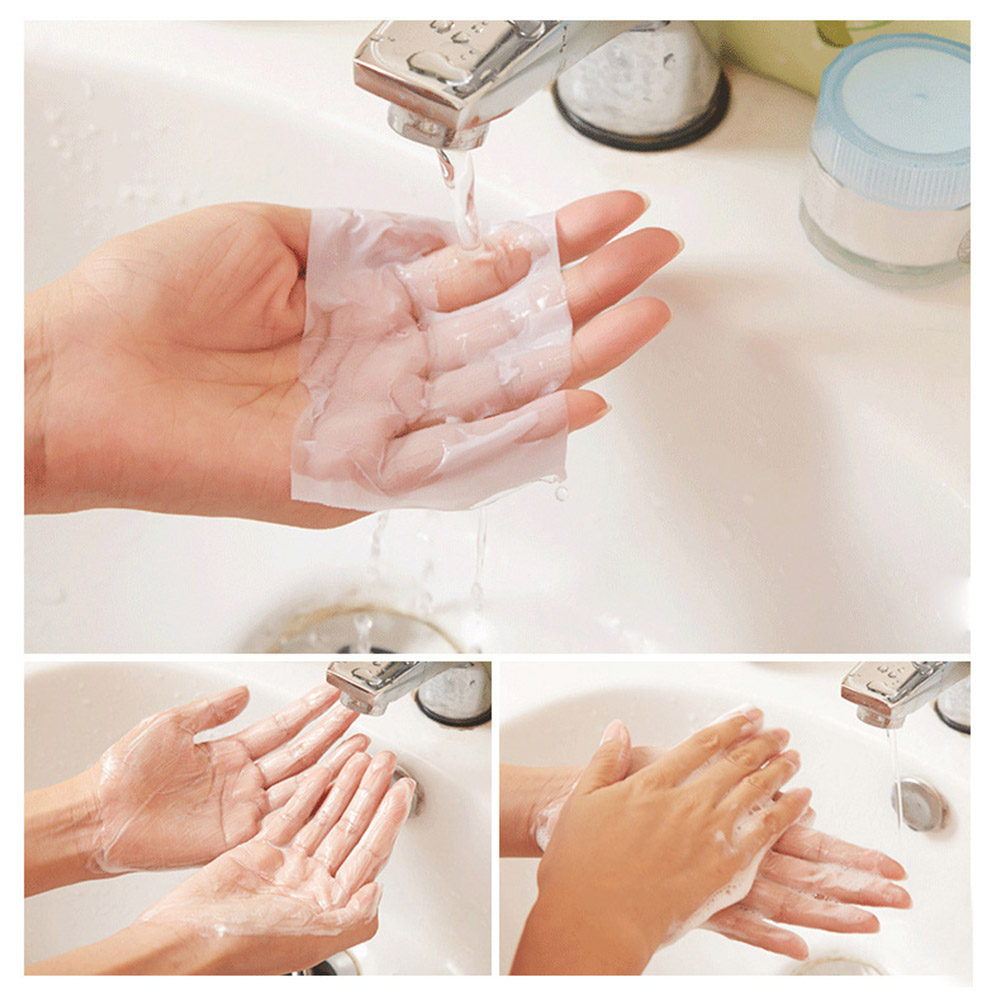 Xà phòng giấy mini cỡ 12cm tiện dụng mang theo khi đi du lịch