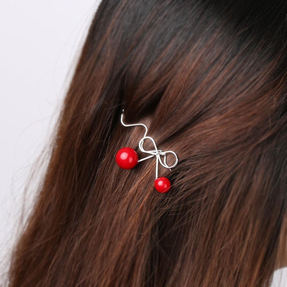 XIANTIN Kẹp Tóc Hình Quả Cherry Ngọt Ngào