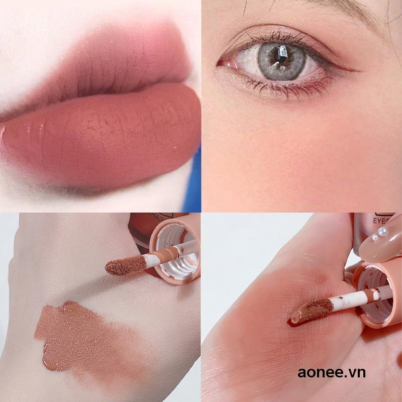 ✨✨Phấn mắt dạng lỏng Daimanpu chất kem nhung mềm mại - Làm Hồng Má đa năng
