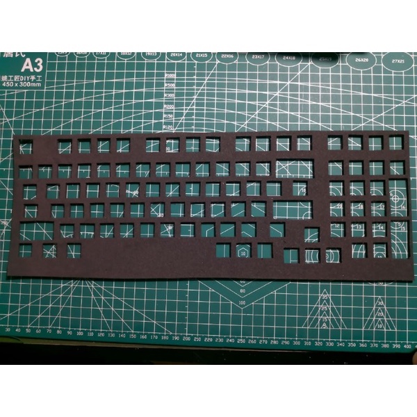 Foam plate pcb, foam lót case đáy cao su non cho mọi layout DZ60 GH60 GK64 ,60,65,75,tkl,full size