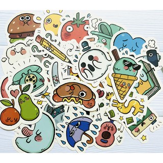 [Twins Plus] Sticker đồ vật dán trang trí laptop, máy tính bỏ túi, vali, điện thoại, đàn ghita, hộp bút,...