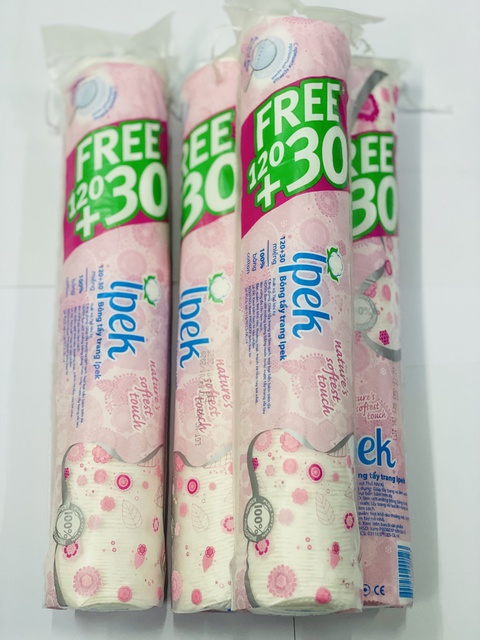 [COSMALL05 -8% ĐH250k]Combo 4 Bông Tẩy Trang Ipek Thổ Nhĩ Kì 150 Miếng/gói | BigBuy360 - bigbuy360.vn