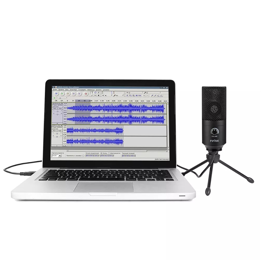 Micro Thu Âm FIFINE K669B / K669 Dành Cho Laptop/PC