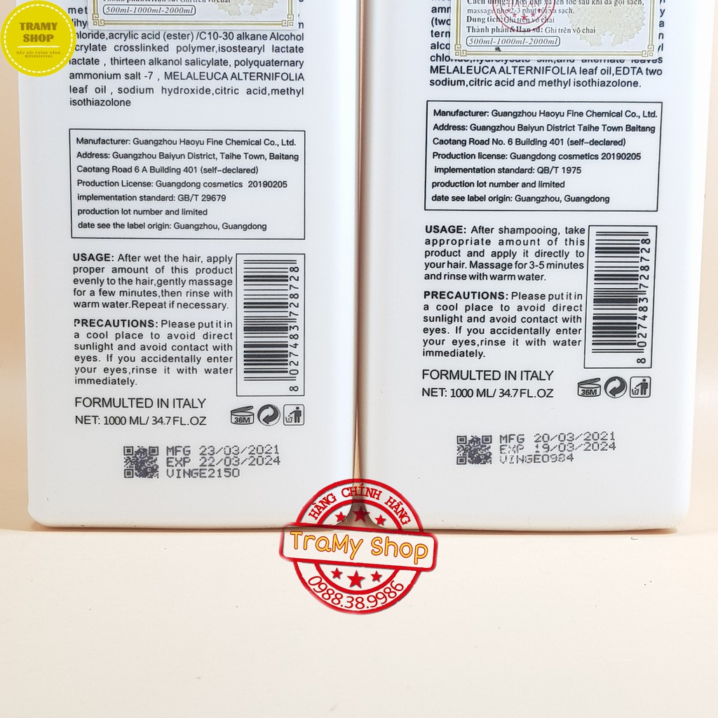 ♦️Freeship♦️ Cặp Dầu Gội Xả Collagen Vinge 1000ML mẫu mới | Siêu phục hồi mềm mượt, giữ màu tóc | BigBuy360 - bigbuy360.vn