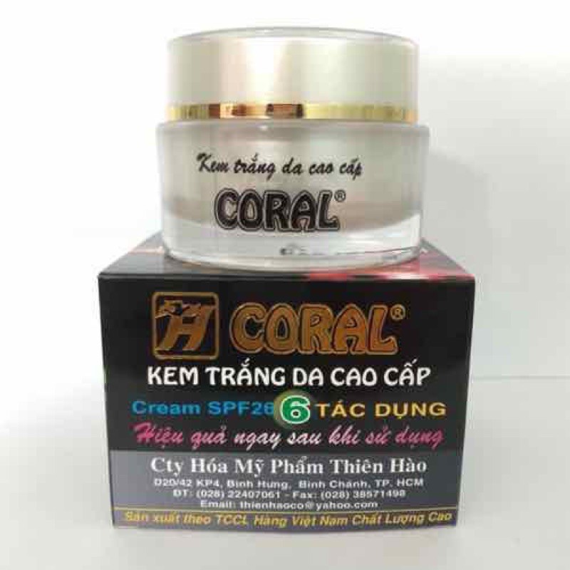 Kem Coral  6 tác dụng
