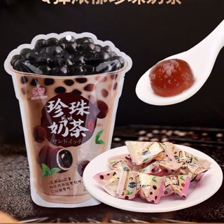 (Hàng có sẵn)Kẹo trà sữa trân châu Đài Loan 120g