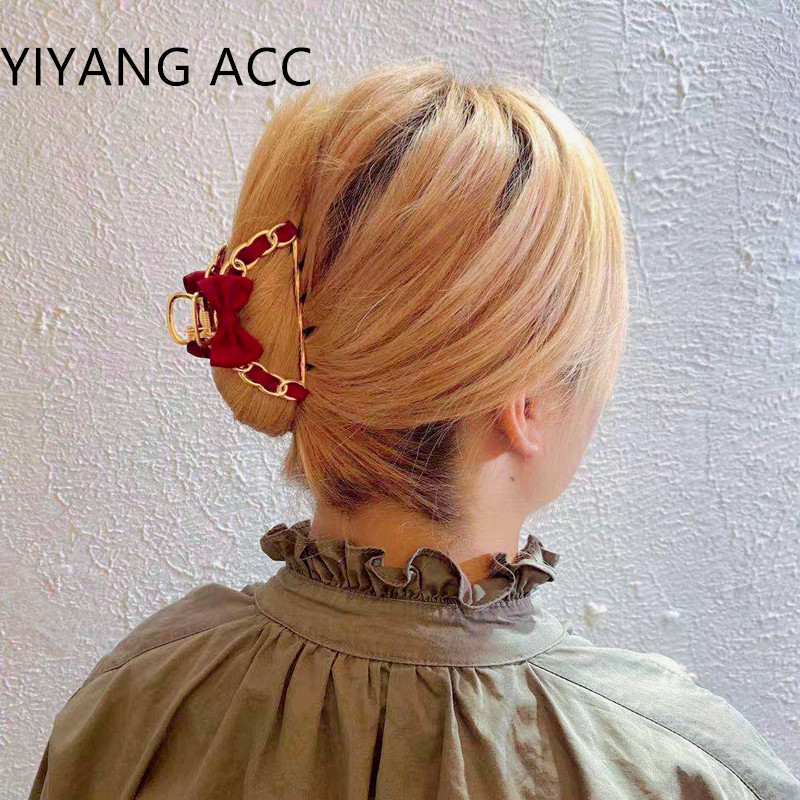 Kẹp tóc gắn nơ thời trang Hàn Quốc cho nữ