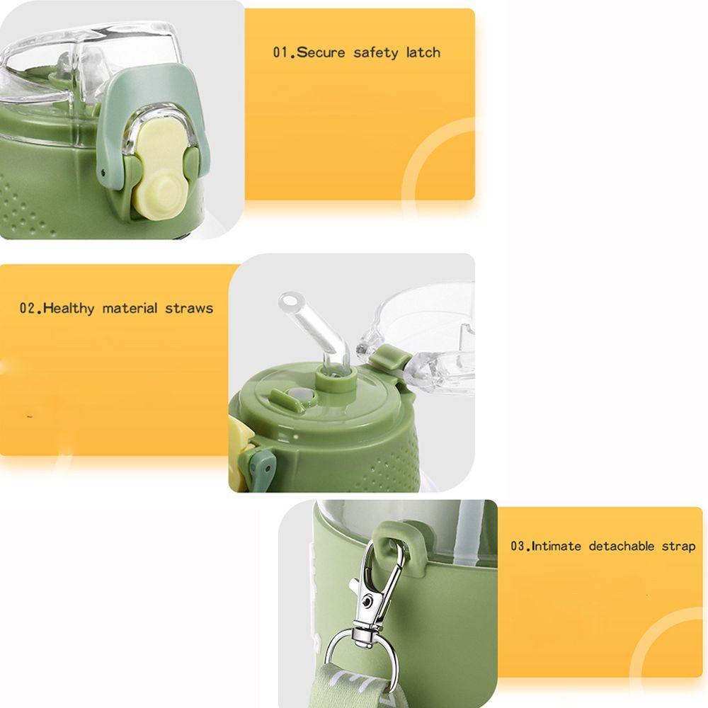 Bình Nước 1100ML Họa Tiết Hoạt Hình Dễ Thương