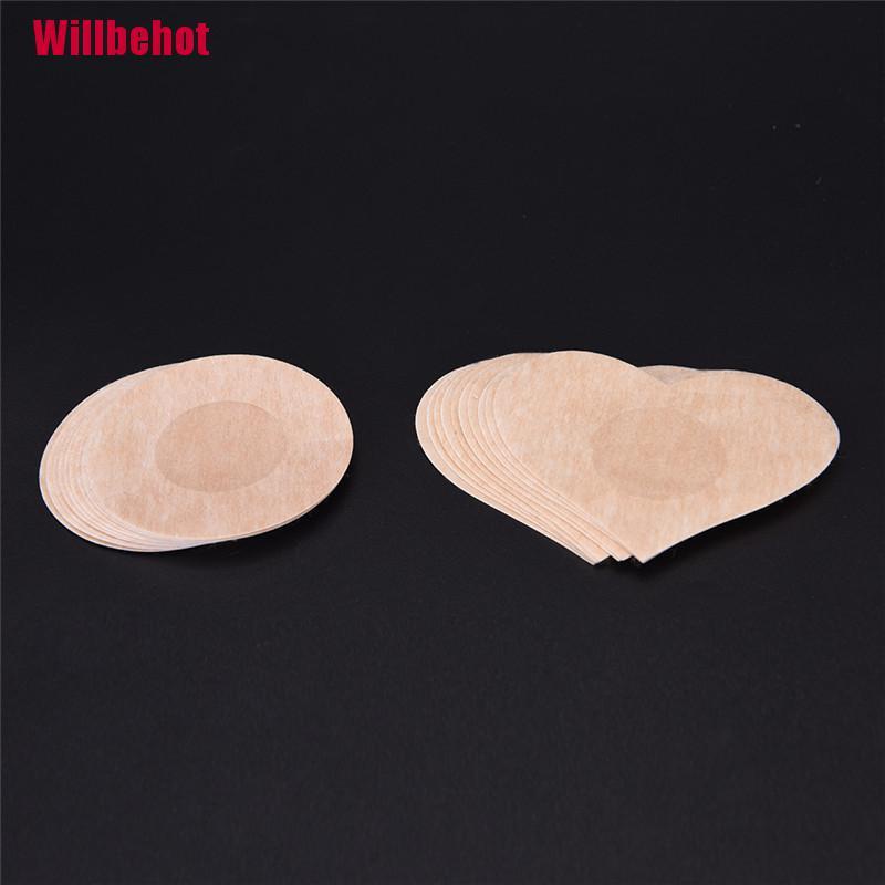 (Hàng Mới Về) Bộ 10 Miếng Dán Ngực Tròn / Tự Dính