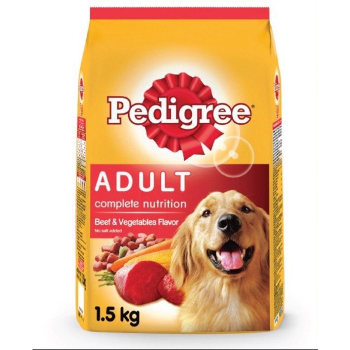 hạt Pedigree Chó trưởng thành trên 10 tháng tuổi vị bò rau củ
