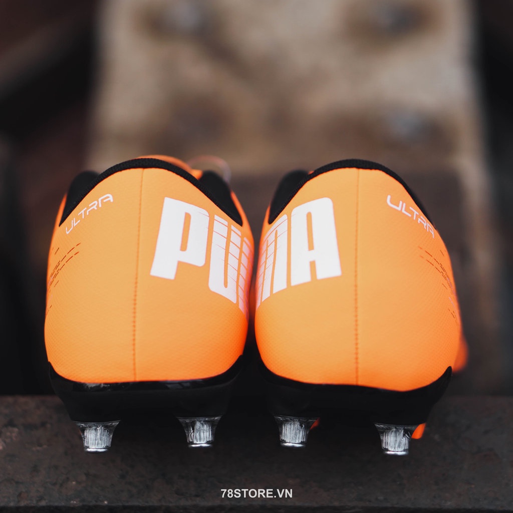 (Authentic 100%) Giày Bóng Đá Sân Cỏ Lớn Puma Ultra 4.1 MxSG Orange 106091 01 Chính Hãng