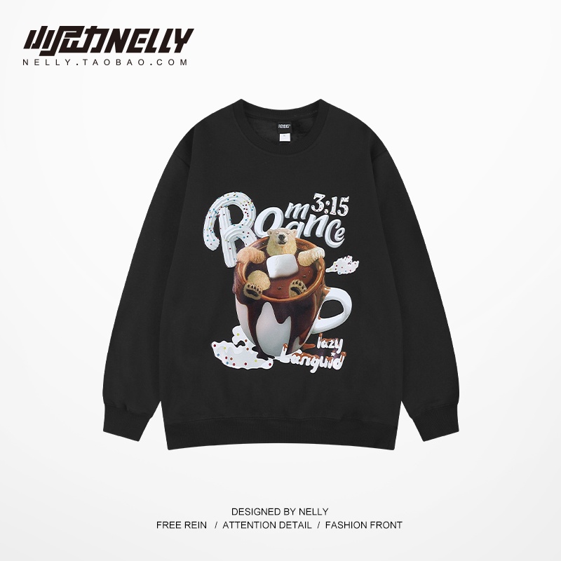 Áo Sweater nỉ bông 2070 Nelly Heybig form rộng thời trang unisex dành cho nam và nữ, cặp đôi 221709