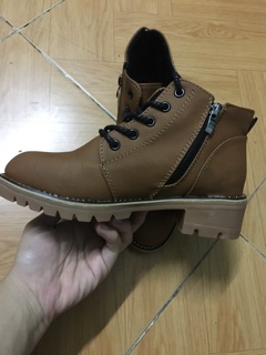 Boot nữ da cổ ngắn