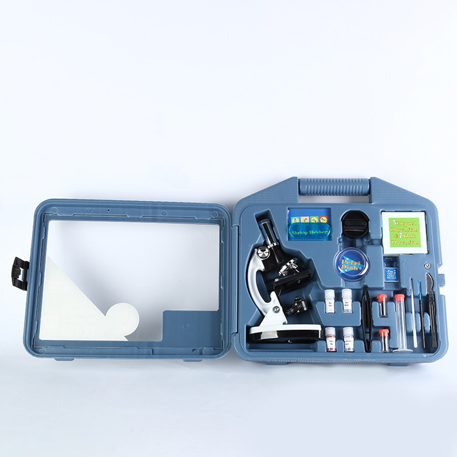 Bộ kính hiển vi sinh học 100x -1200x phóng đại cao dành cho học sinh - kính hiển vi quang học cho trẻ em