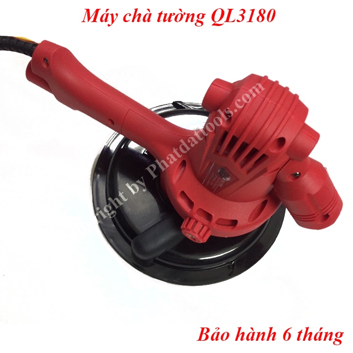 Máy Chà Nhám Tường, Sơn Bả QL 3180 Cao Cấp  - Có Đèn Led - Điều Chỉnh Tốc Độ - Chuyên Dụng Cho Thợ Sơn