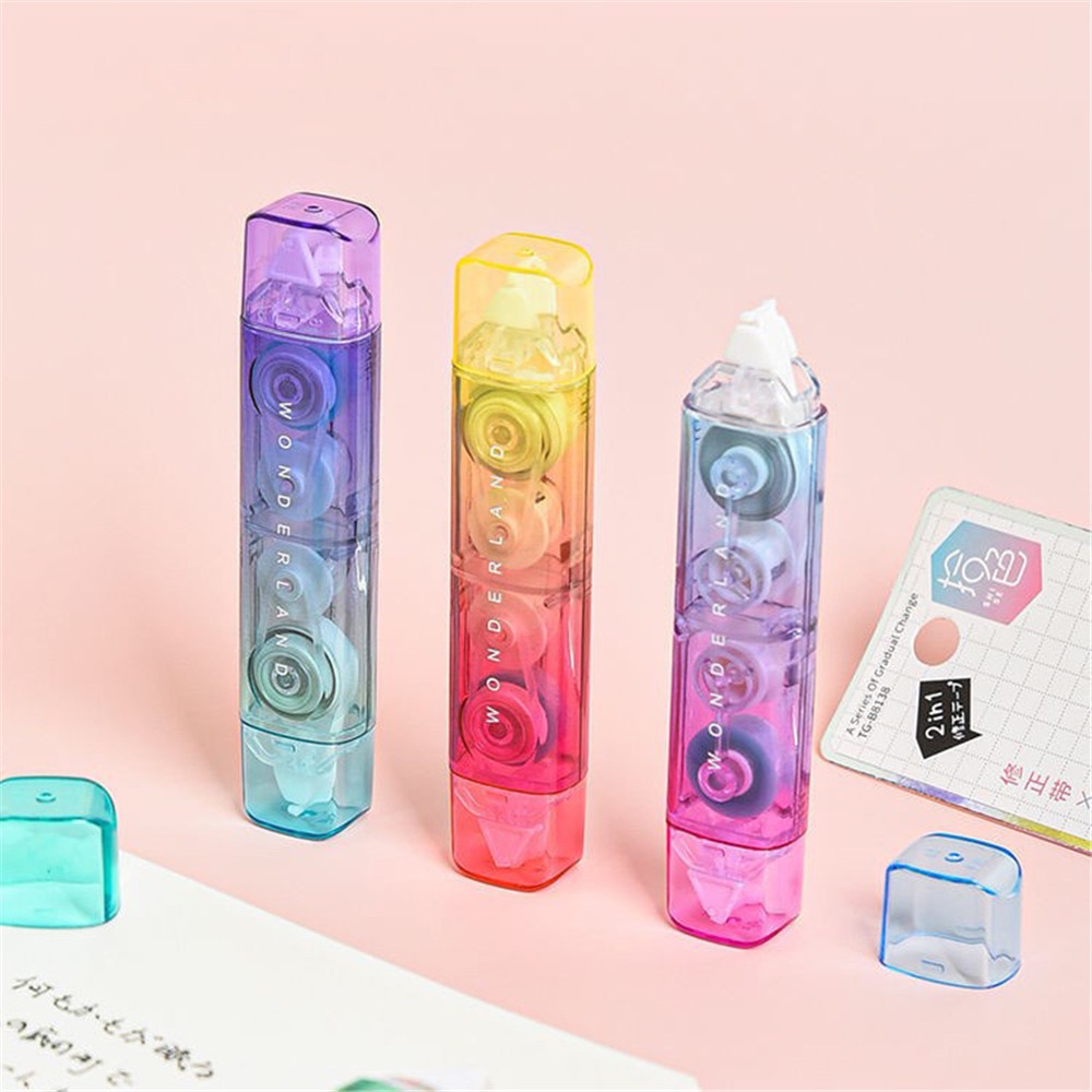 1 Thắt Lưng Chỉnh Sửa Hai Đầu Trong Suốt Màu Sắc Ngẫu Nhiên