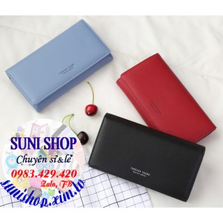 Combo ví nữ gập 3 loại dài và ví silicon cute