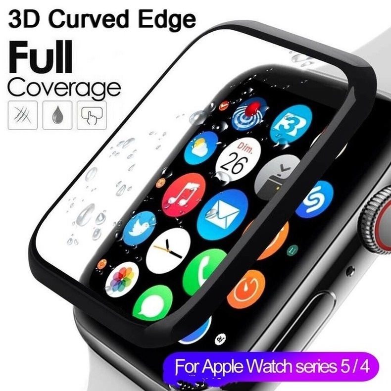 Kính Cường Lực hd Viền Cong 3d Cho Đồng Hồ Thông Minh apple watch ultra 8 7 3 2 1 49mm 45mm 41mm 38mm 42mm iwatch 4 / 5 / 6 / se 40mm 44mm