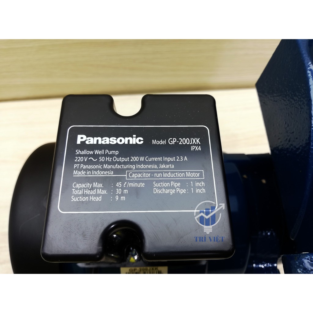 Máy bơm nước Panasonic GP - 200JXK 200W - bơm đẩy cao 100% lõi đồng - bảo hành 12T tại nhà - Tặng kèm phụ kiện