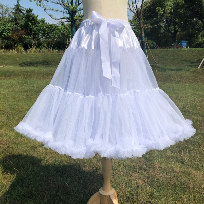Youyo Chân Váy Xòe Tutu Múa Ba Lê Eo Thun Phối Ruy Băng Kiểu Lolita Cho Nữ