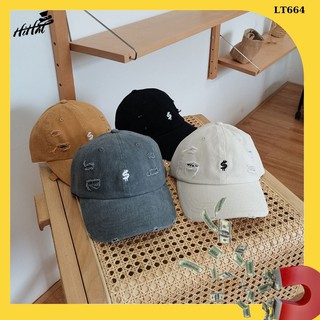 Mũ lưỡi trai nón lưỡi trai wash cào rách cá tính phong cách unisex danh cho nam nữ LT664